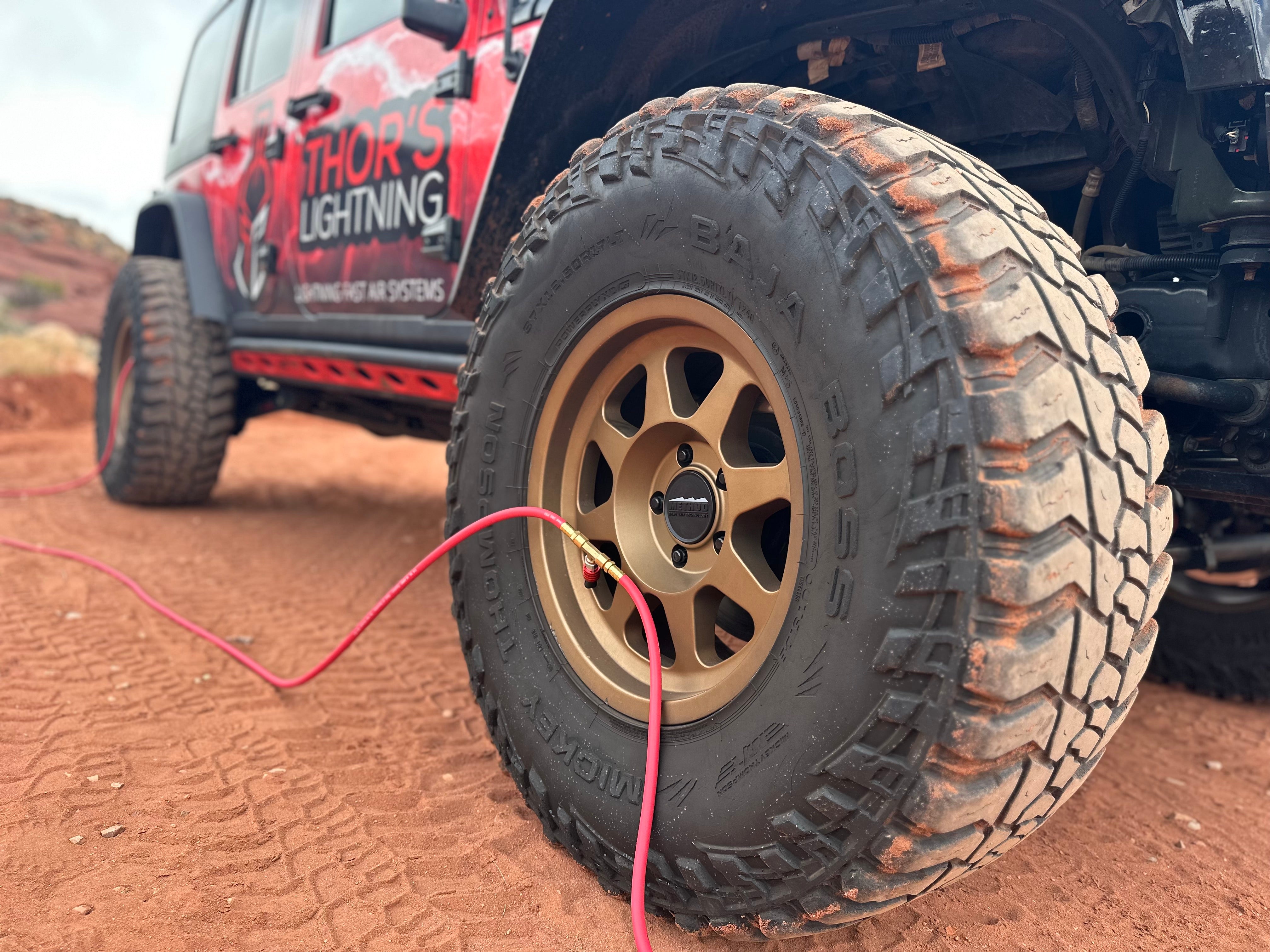 Thor's Lightning Rapid 4-Tire Portable Adventure Air System Fullsize Candy Blue 10