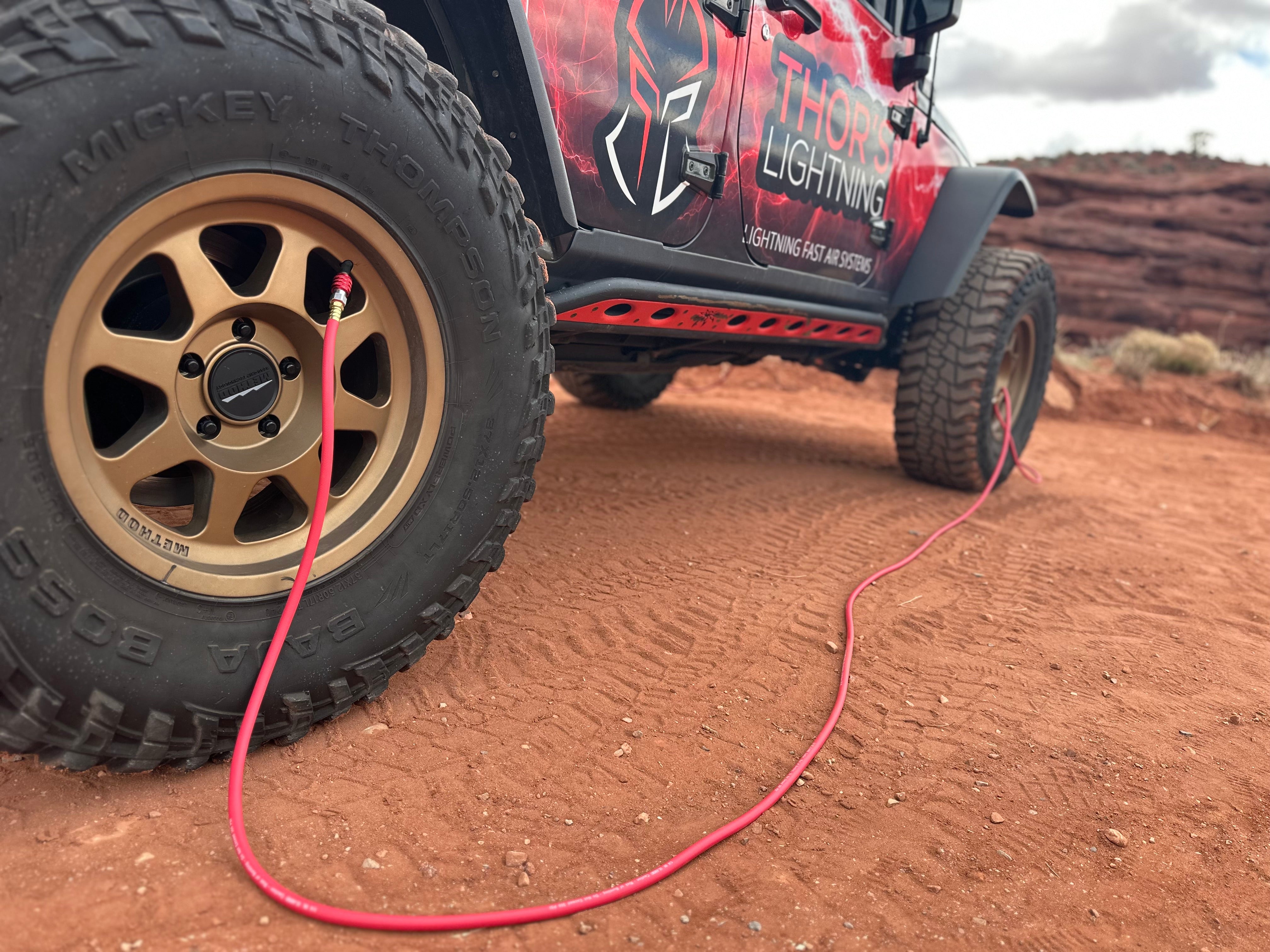 Thor's Lightning Rapid 4-Tire Portable Adventure Air System Fullsize Quick Silver 12