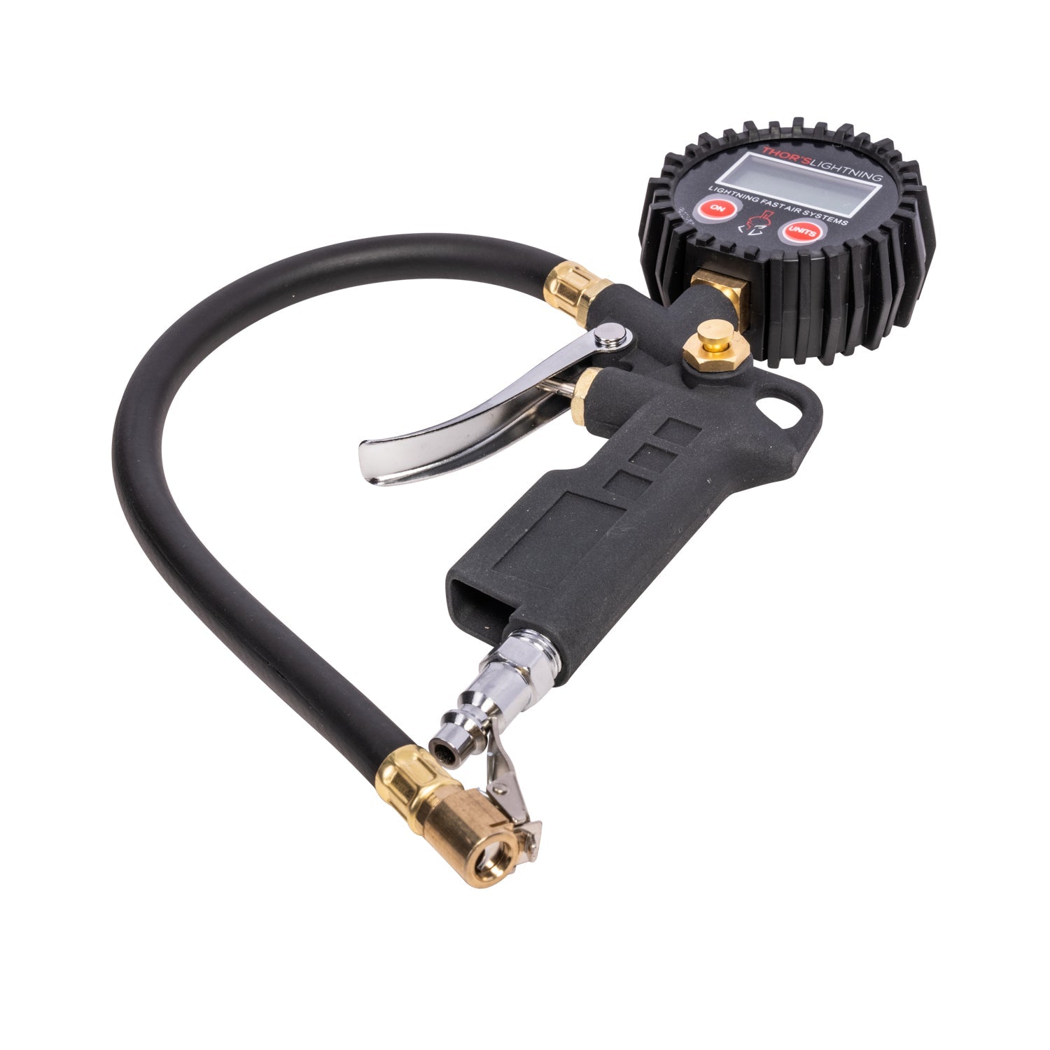 Thor's Lightning Portable Adventure Digital Tire Pressure Gauge Single Tire Deflator Hose Kit
